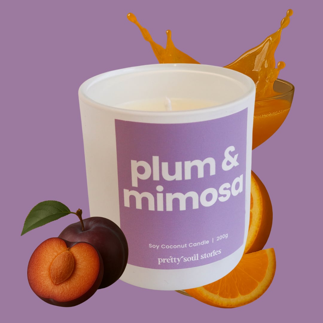 Plum & Mimosa Candle