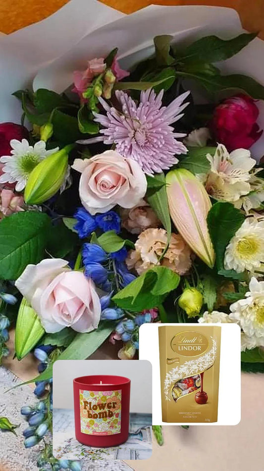 Florist Choice XL/Flowerbomb Candle/Boxed Chocs