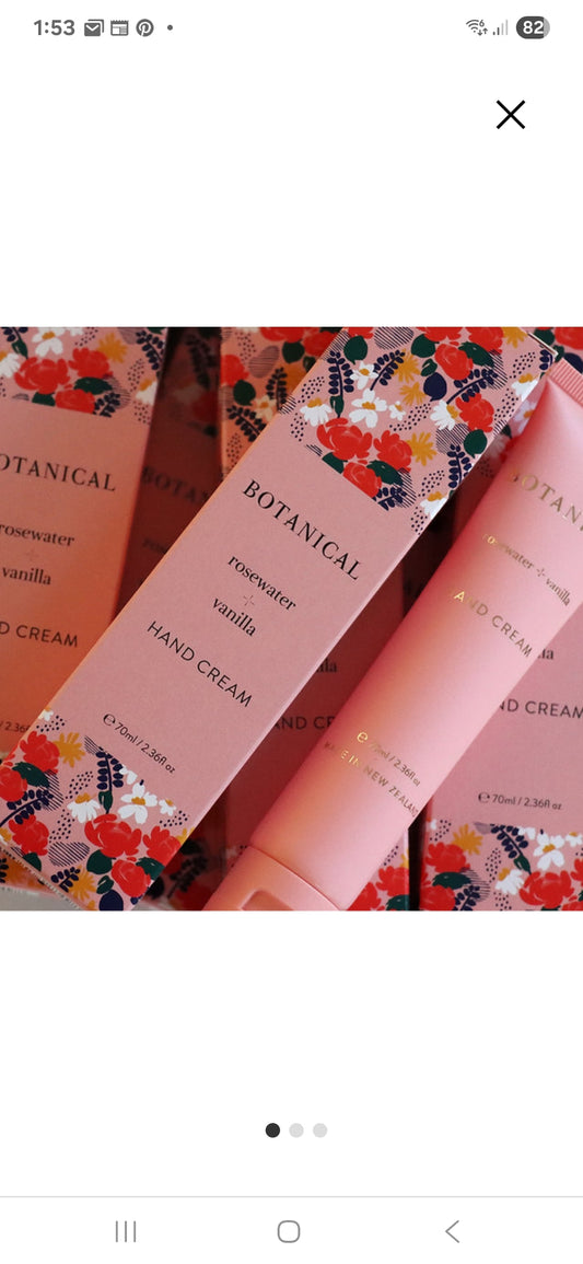Handcream - Rosewater/Vanilla